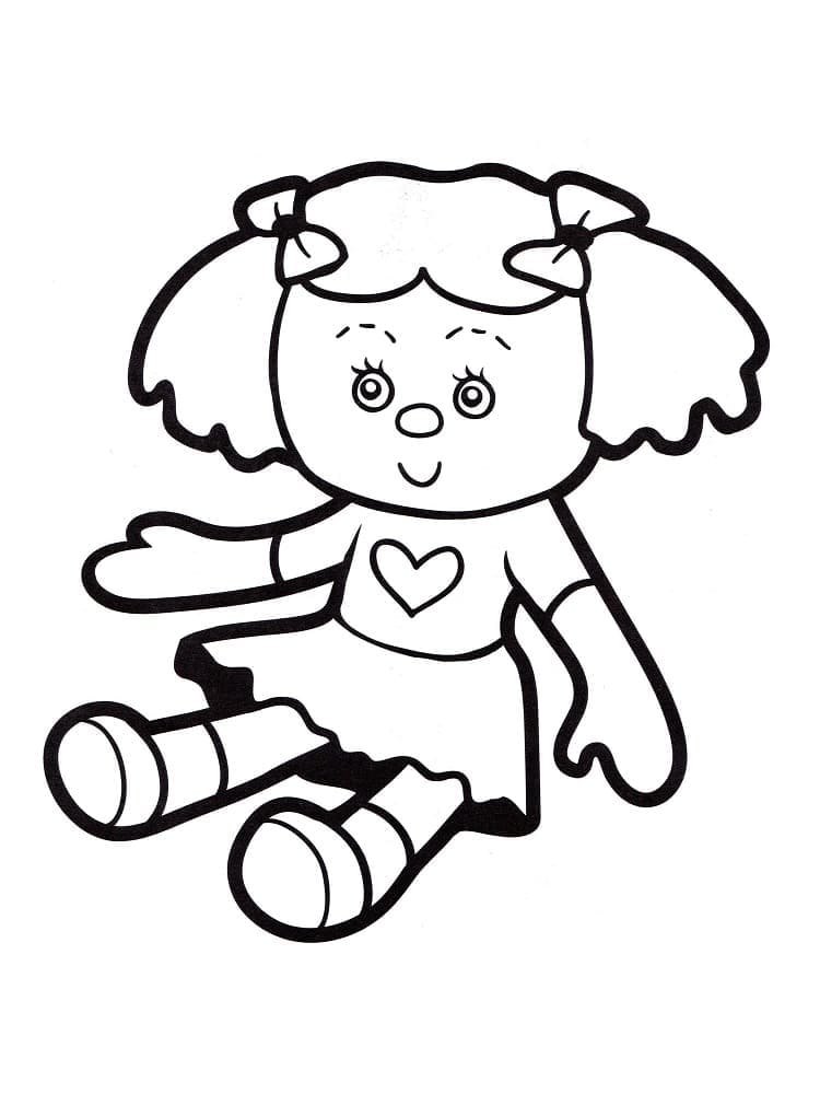 Coloring page: Doll (Toys and Games) #202190 - Free Printable Coloring Pages