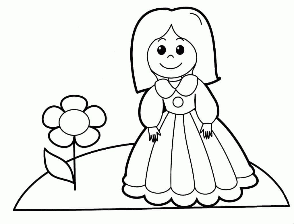 Free printable Doll coloring page #202199 from Toys and Games collection