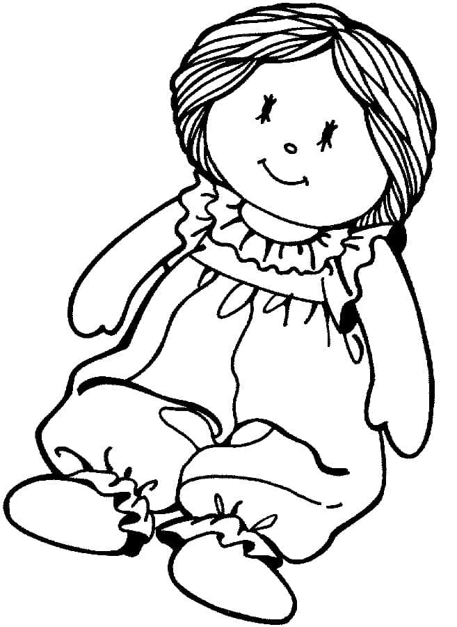 Free printable Doll coloring page #202206 from Toys and Games collection
