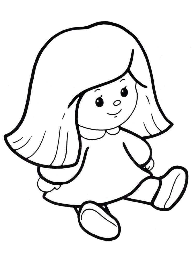 Free printable Doll coloring page #202207 from Toys and Games collection