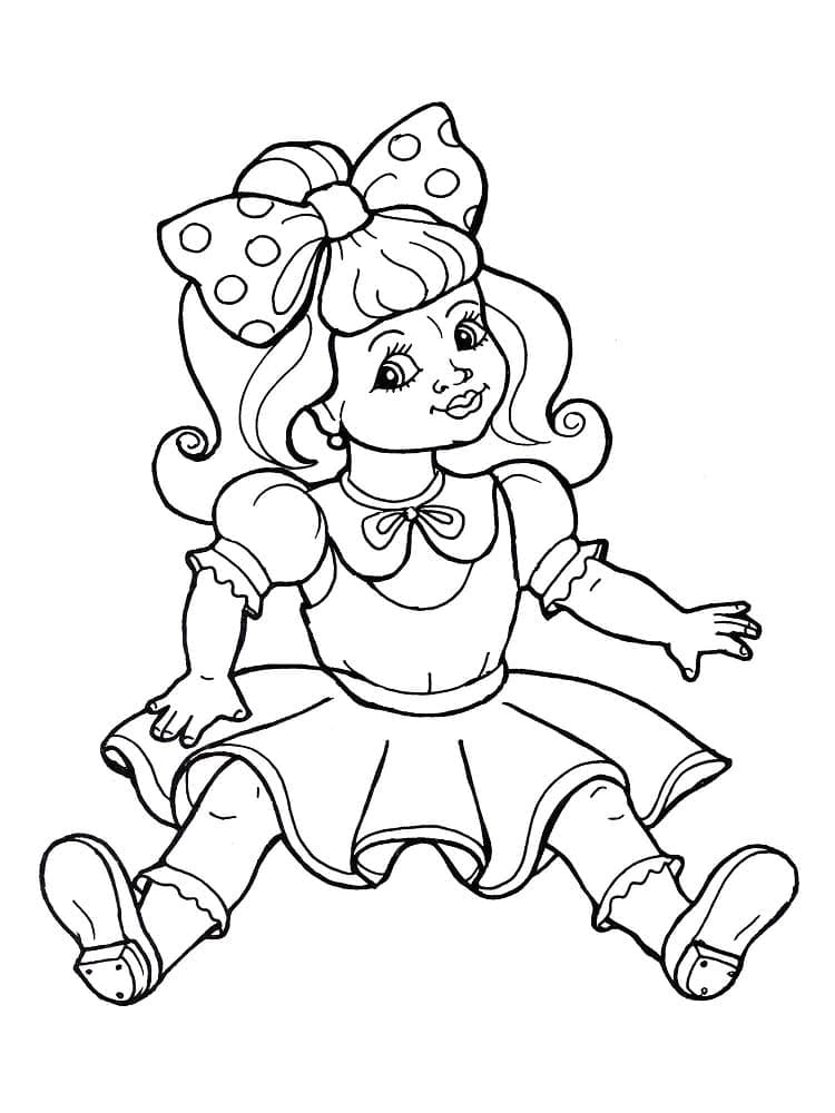 Free printable Doll coloring page #202209 from Toys and Games collection