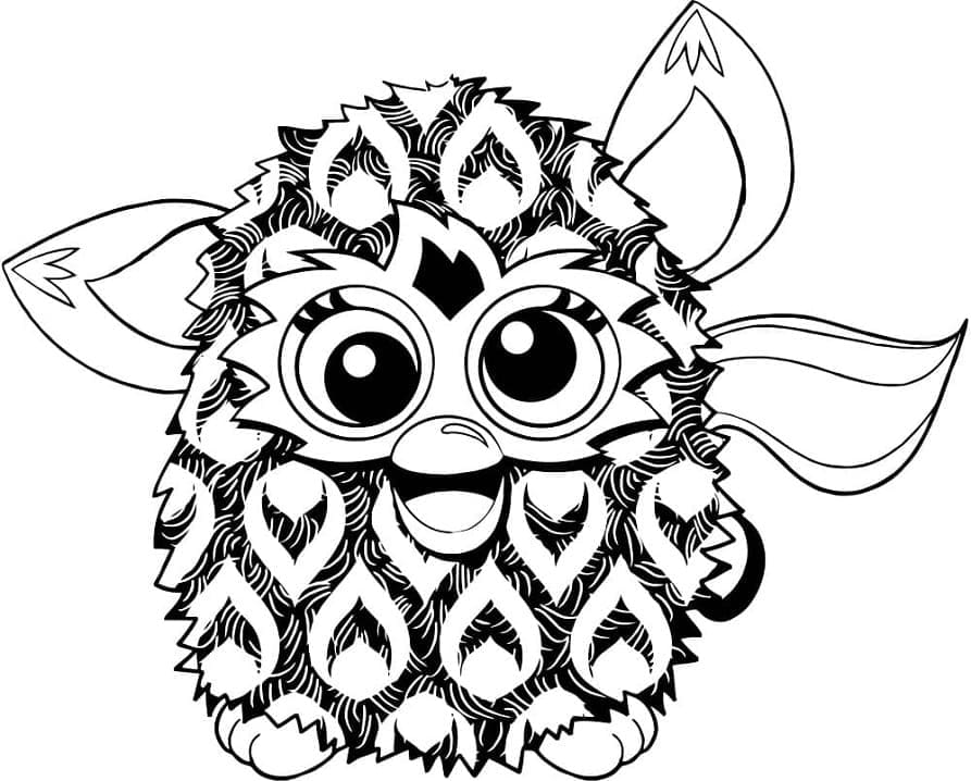 Coloring page: Furby (Toys and Games) #218555 - Free Printable Coloring Pages