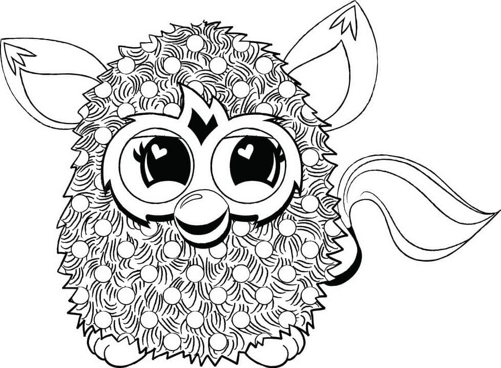 Coloring page: Furby (Toys and Games) #218563 - Free Printable Coloring Pages