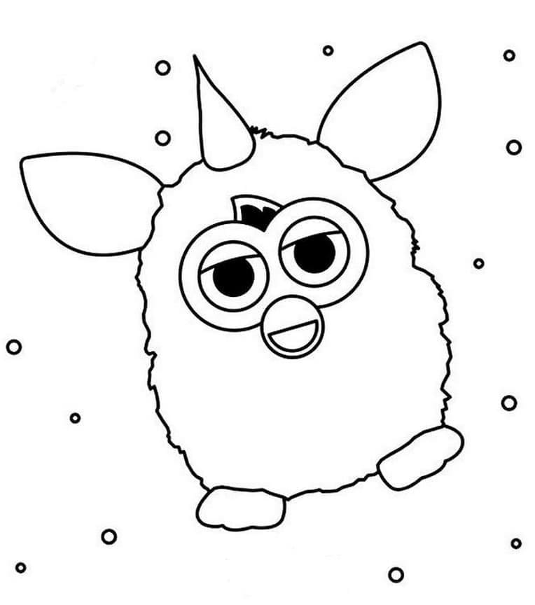 Coloring page: Furby (Toys and Games) #218576 - Free Printable Coloring Pages