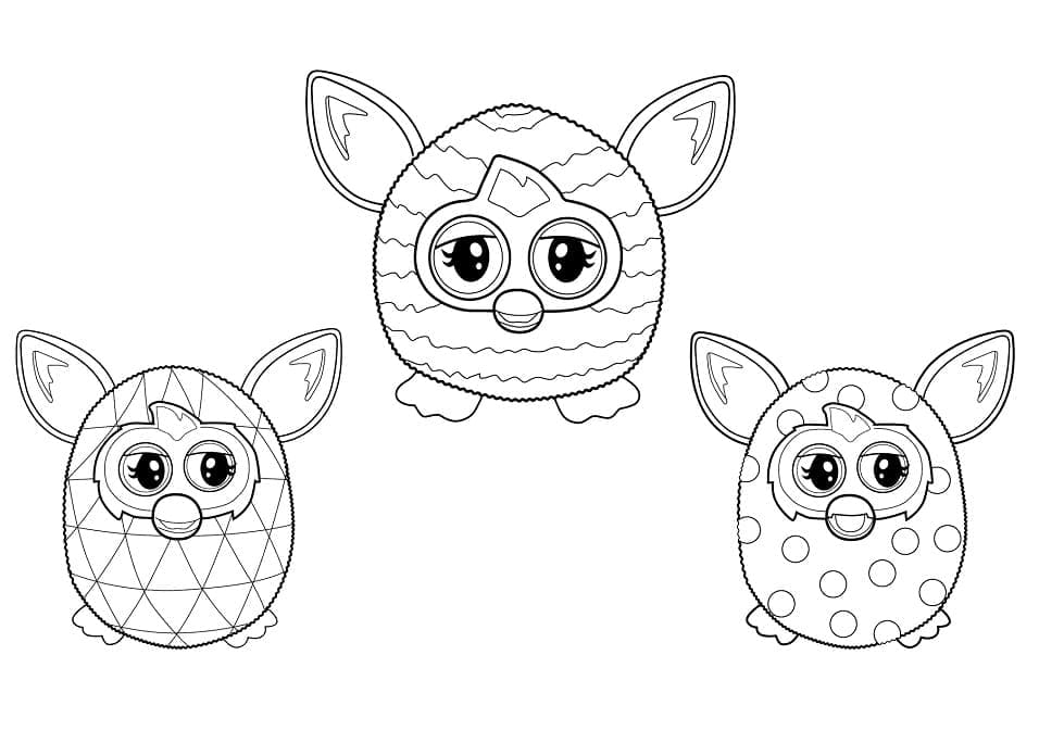 Free printable Furby coloring page #218580 from Toys and Games collection