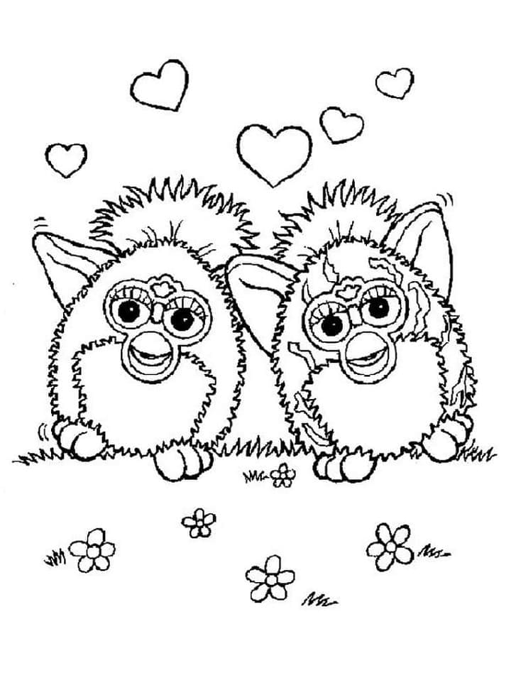 Free printable Furby coloring page #218582 from Toys and Games collection