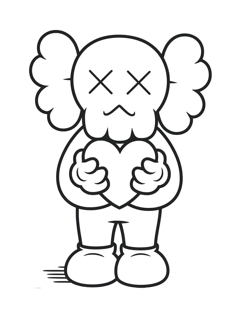 Free printable KAWS coloring page #219598 from Toys and Games collection
