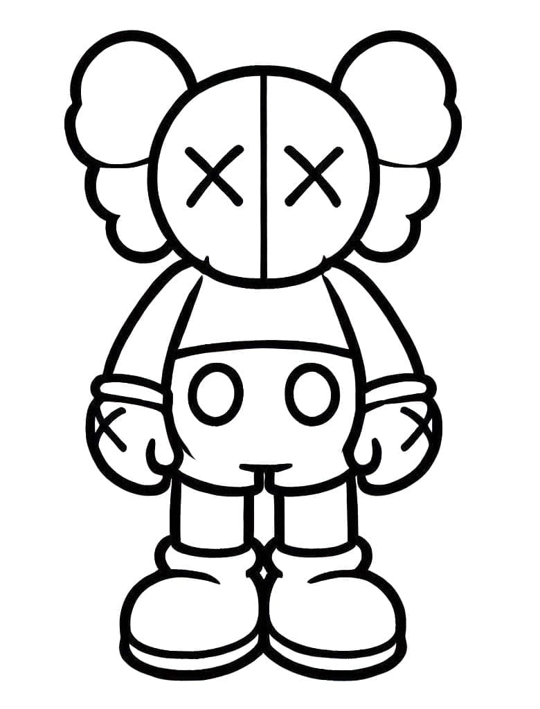 Free printable KAWS coloring page #219603 from Toys and Games collection