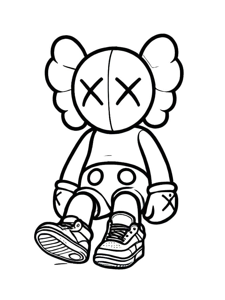 Coloring page: KAWS (Toys and Games) #219604 - Free Printable Coloring Pages