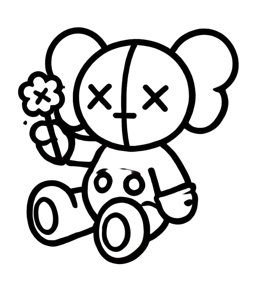 Free printable KAWS coloring page #219607 from Toys and Games collection Free printable KAWS coloring page #219607 from Toys and Games collection