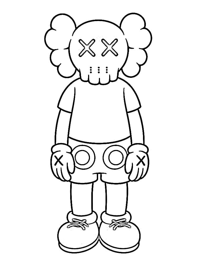 Free printable KAWS coloring page #219611 from Toys and Games collection