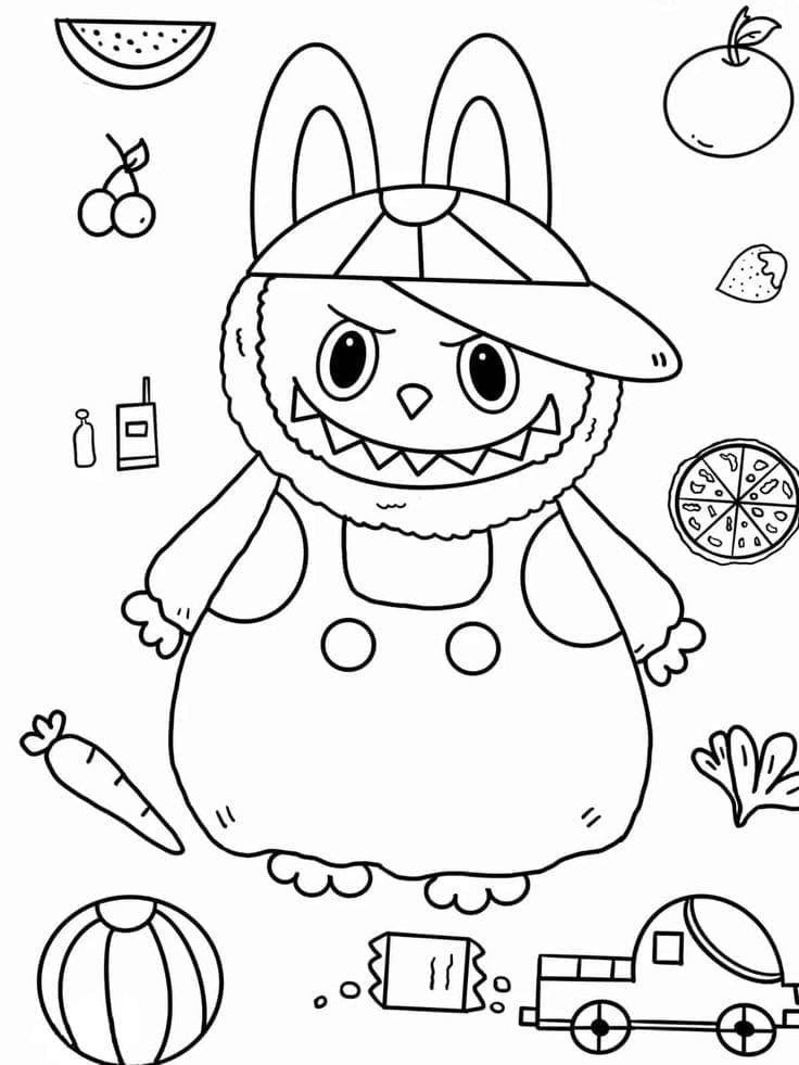 Coloring page: Labubu (Toys and Games) #220821 - Free Printable Coloring Pages