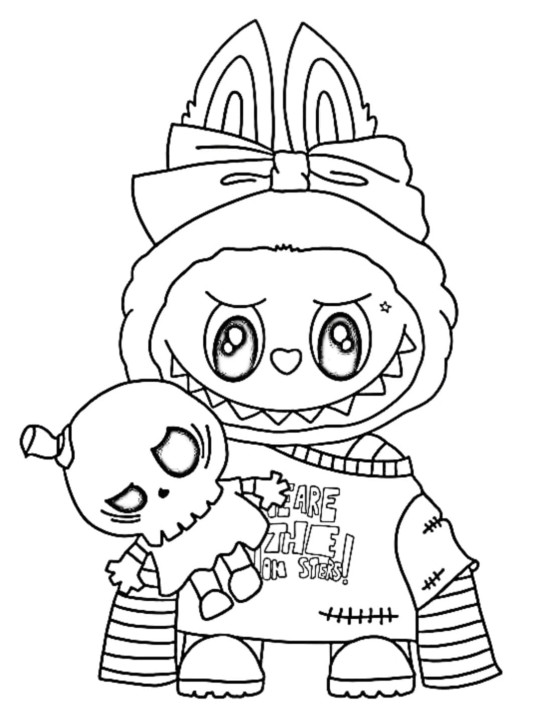 Coloring page: Labubu (Toys and Games) #220828 - Free Printable Coloring Pages