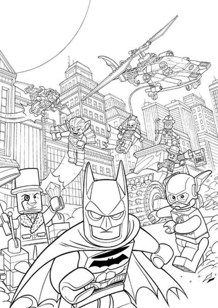 Free printable LEGO Batman coloring page #196604 from Toys and Games collection