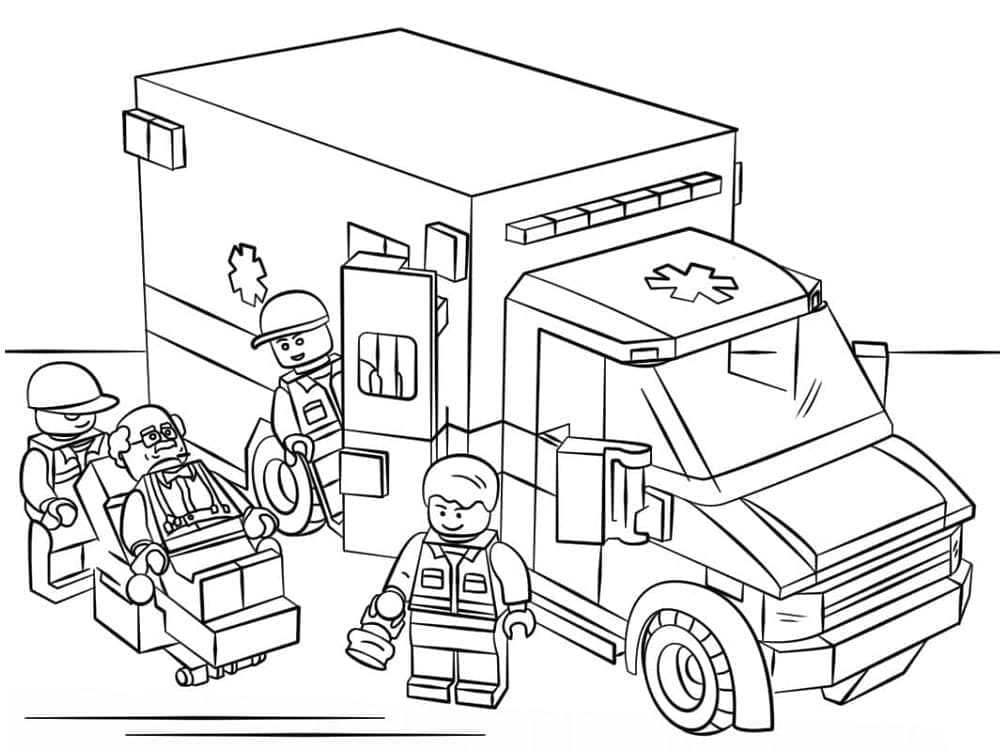 Free printable LEGO City coloring page #200452 from Toys and Games collection