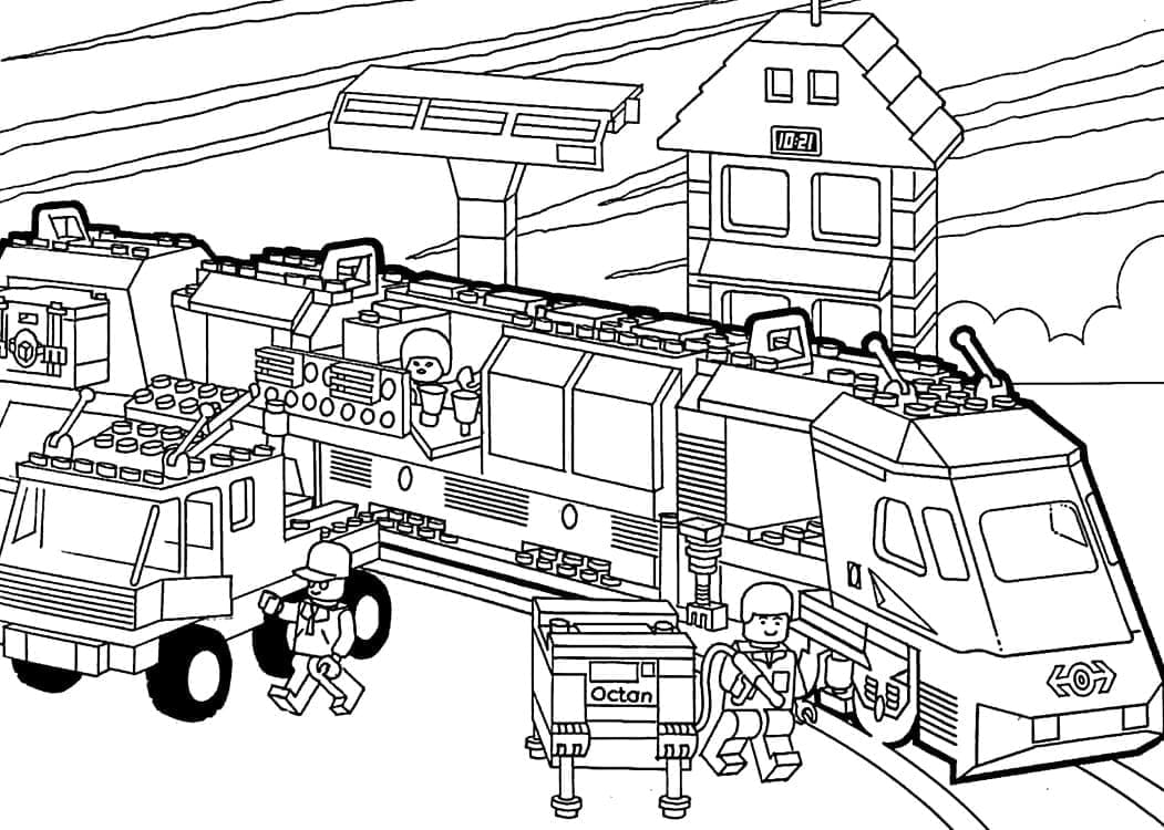 Free printable LEGO City coloring page #200481 from Toys and Games collection