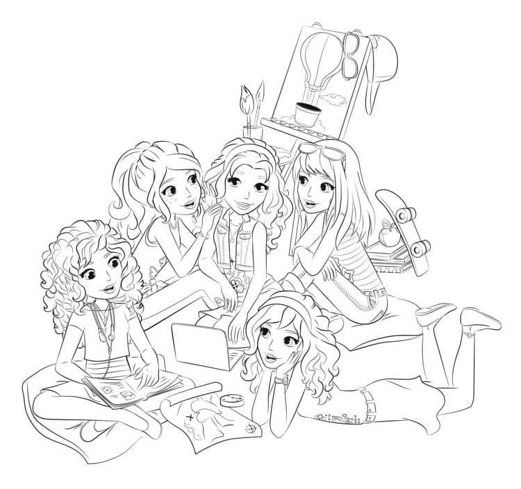 Free printable Lego Friends coloring page #179417 from Toys and Games collection
