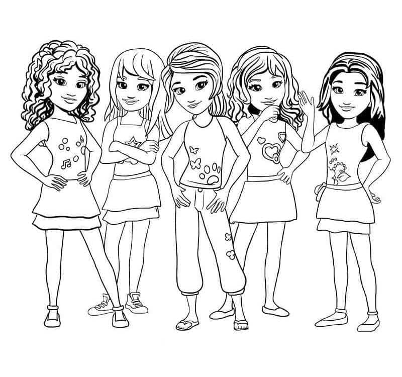 Free printable Lego Friends coloring page #179425 from Toys and Games collection