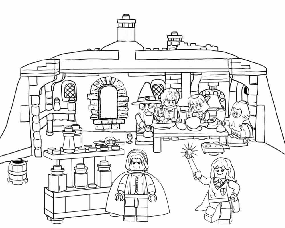 Free printable Lego Harry Potter coloring page #200400 from Toys and Games collection