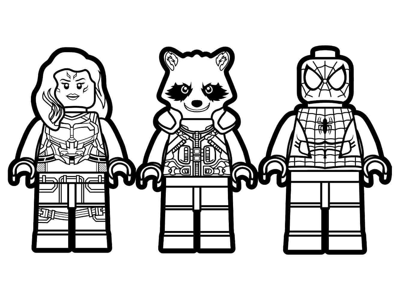 Free printable LEGO Marvel coloring page #200379 from Toys and Games collection