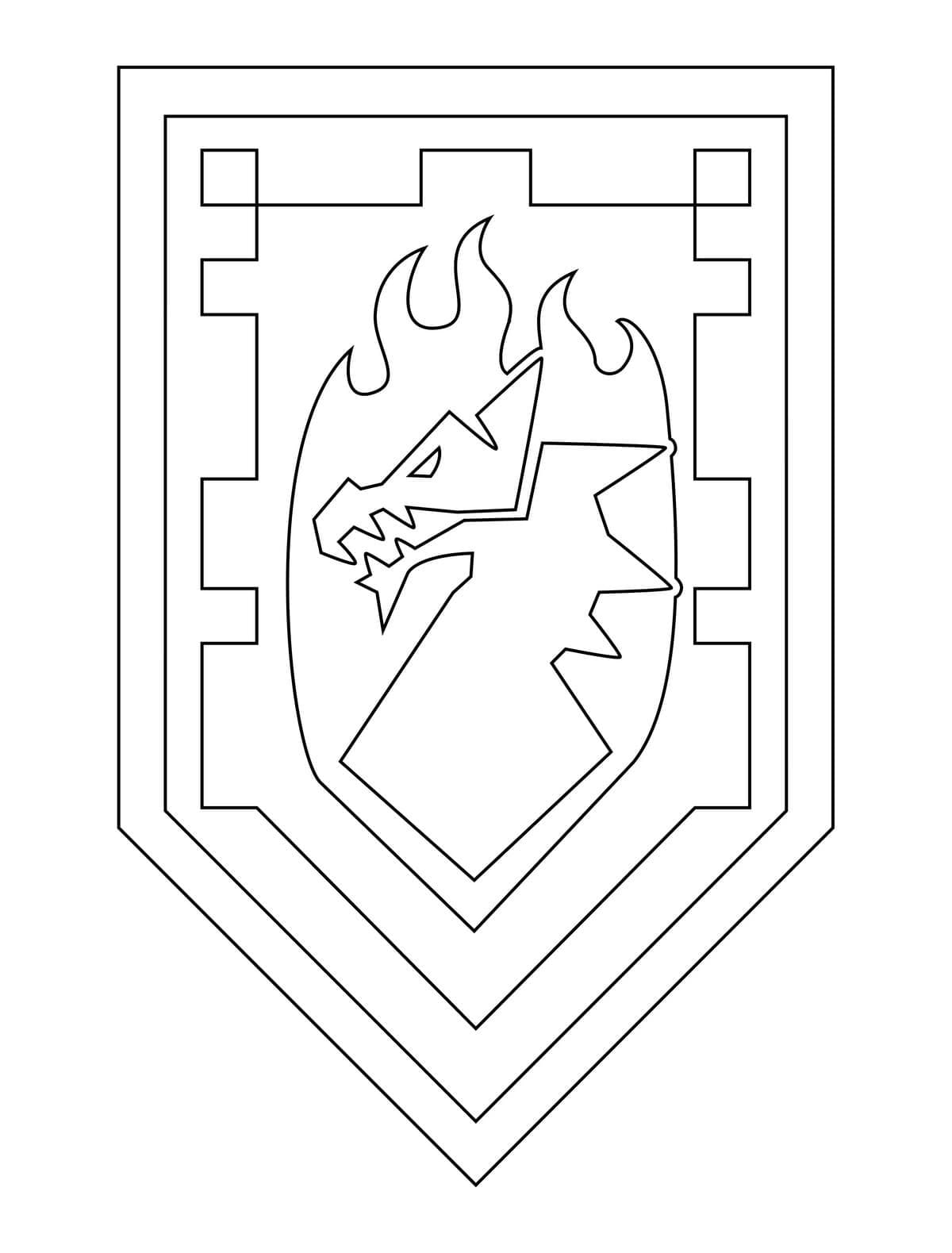 Free printable LEGO Nexo Knights coloring page #199163 from Toys and Games collection