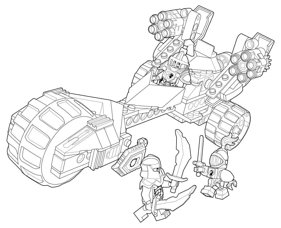 Free printable LEGO Nexo Knights coloring page #199168 from Toys and Games collection