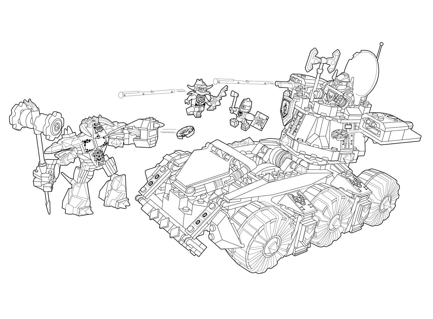 Free printable LEGO Nexo Knights coloring page #199170 from Toys and Games collection