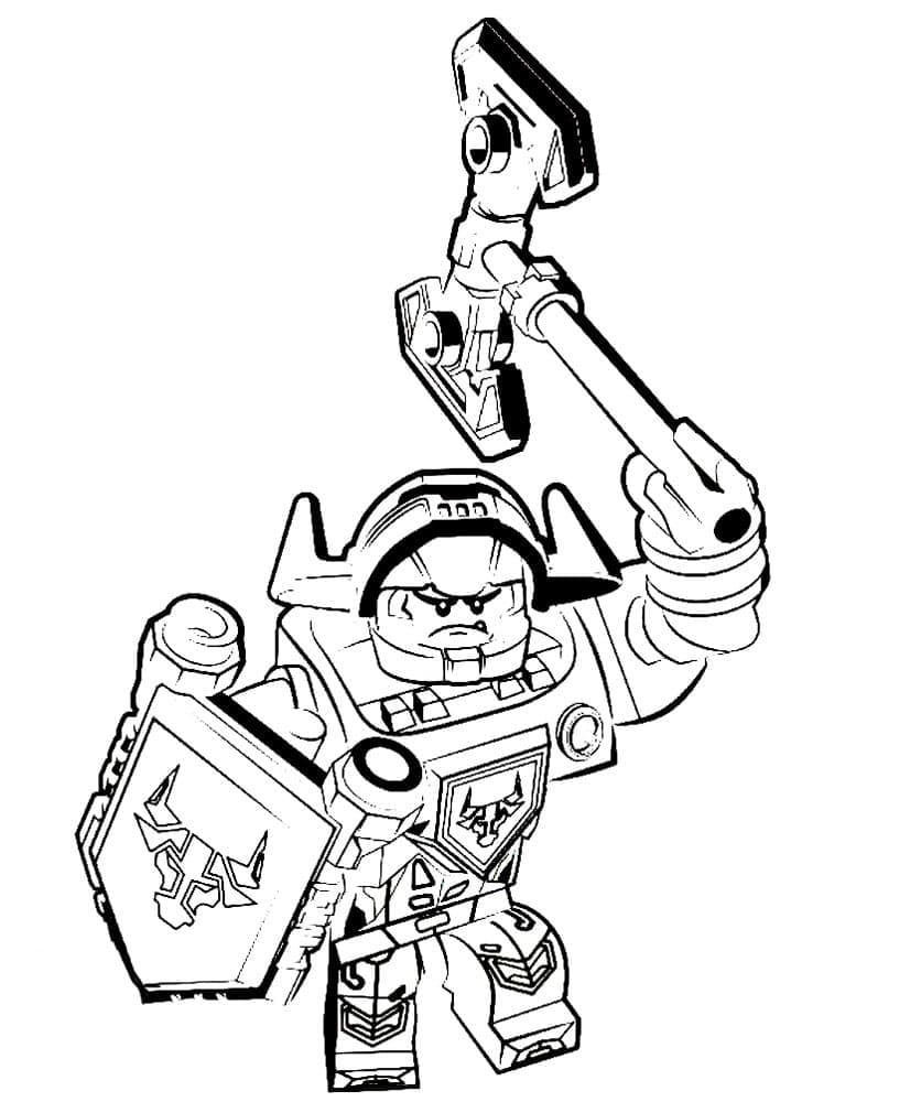 Free printable LEGO Nexo Knights coloring page #199175 from Toys and Games collection