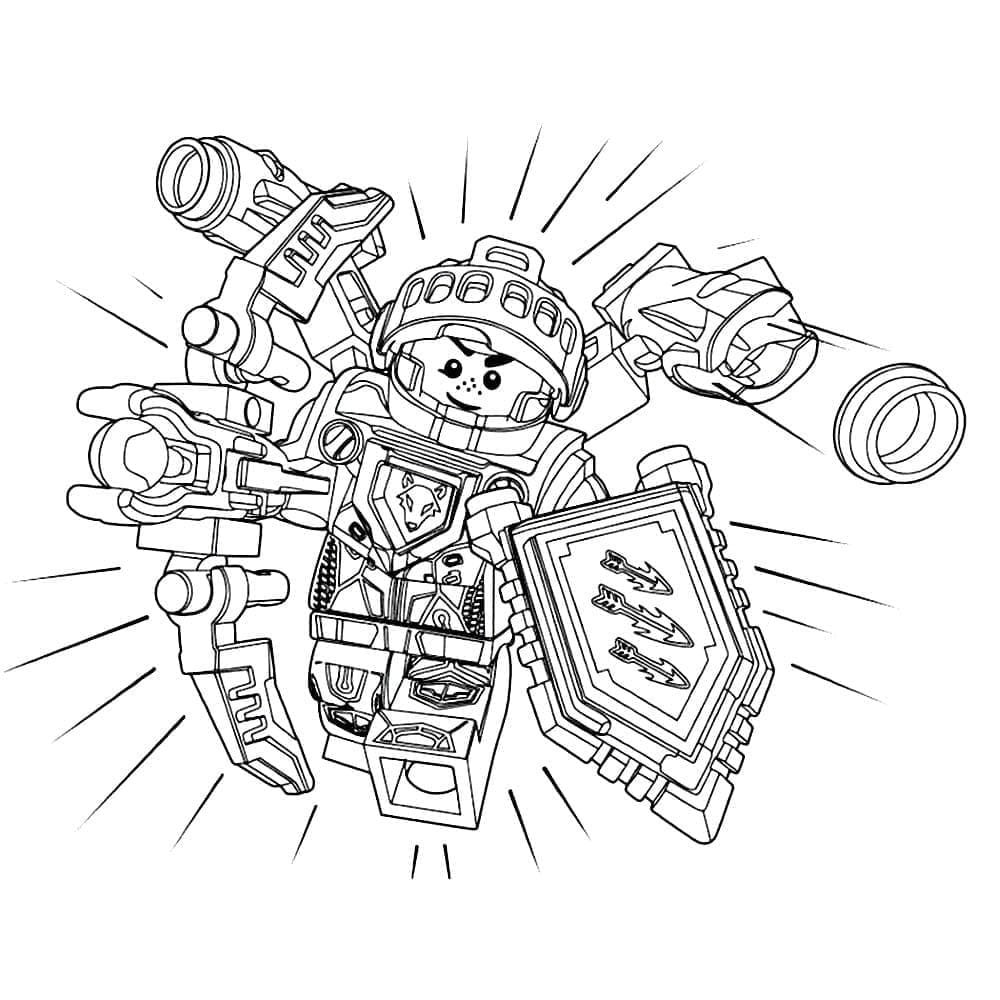 Free printable LEGO Nexo Knights coloring page #199180 from Toys and Games collection