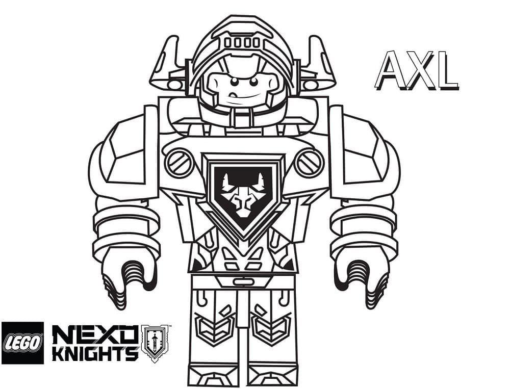 Free printable LEGO Nexo Knights coloring page #199181 from Toys and Games collection