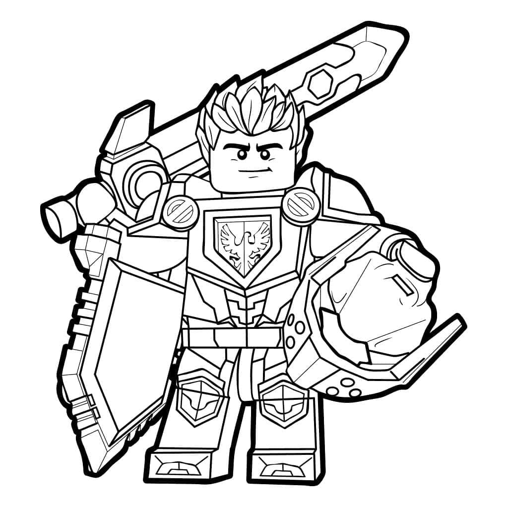 Free printable LEGO Nexo Knights coloring page #199192 from Toys and Games collection
