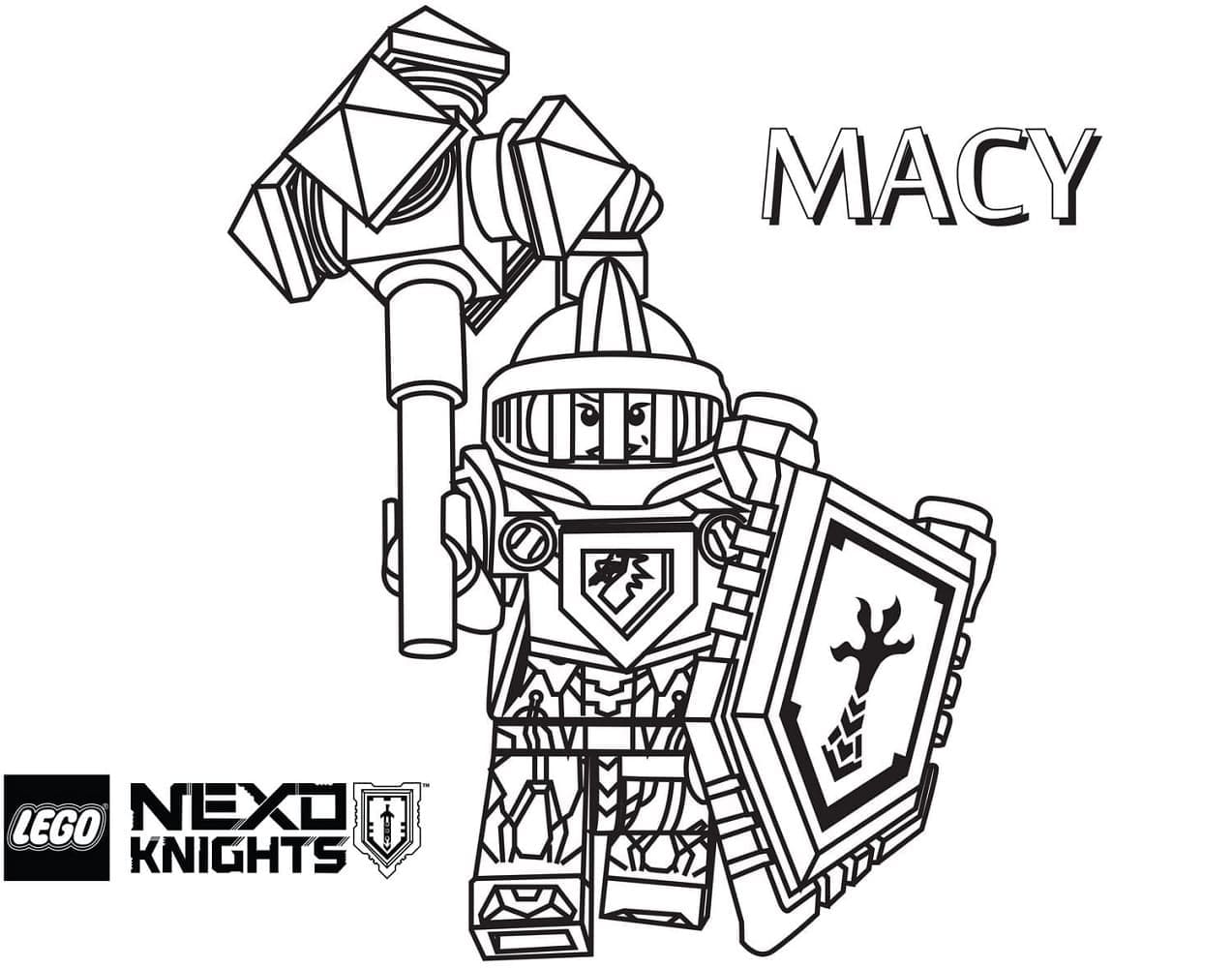 Free printable LEGO Nexo Knights coloring page #199211 from Toys and Games collection