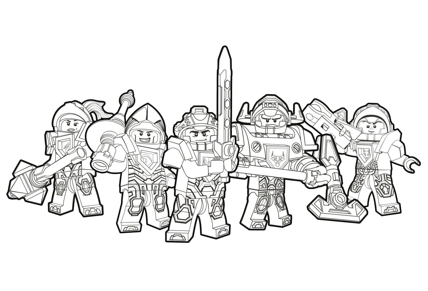 Free printable LEGO Nexo Knights coloring page #199213 from Toys and Games collection