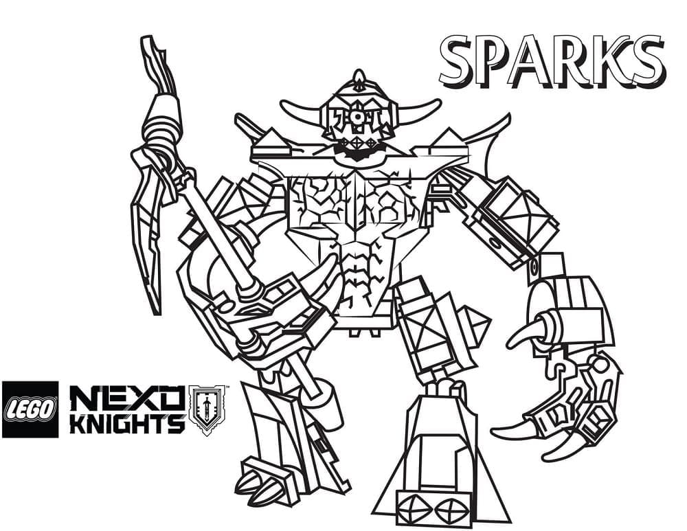 Free printable LEGO Nexo Knights coloring page #199214 from Toys and Games collection