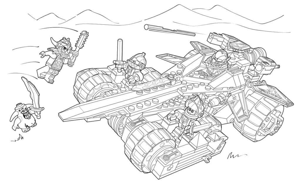 Free printable LEGO Nexo Knights coloring page #199218 from Toys and Games collection