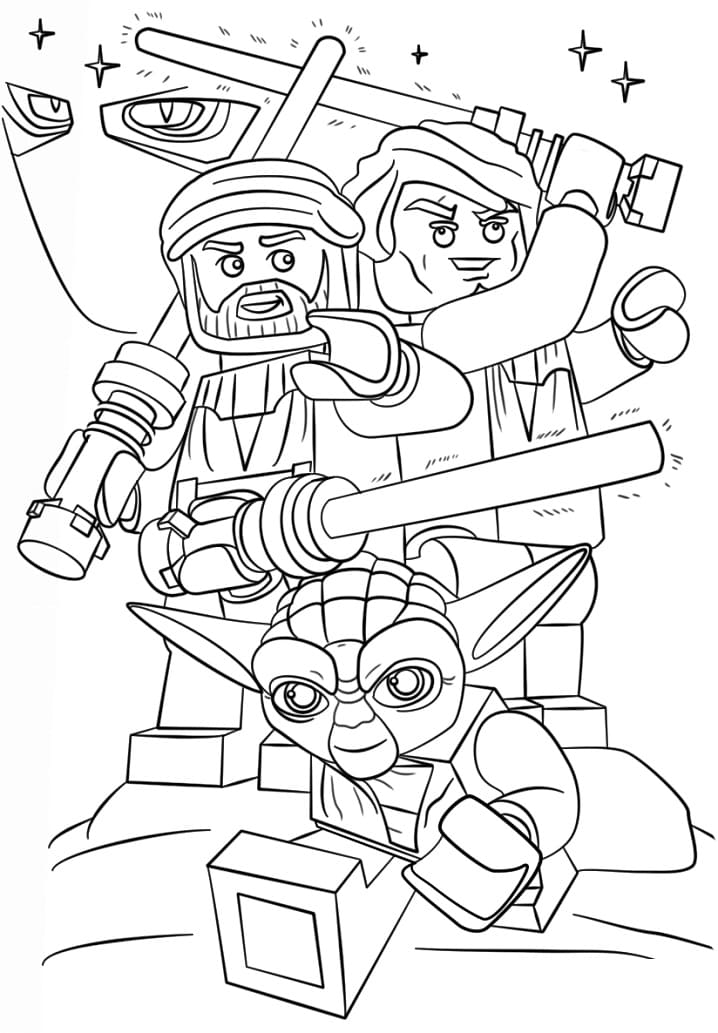 Free printable LEGO Star Wars coloring page #200444 from Toys and Games collection