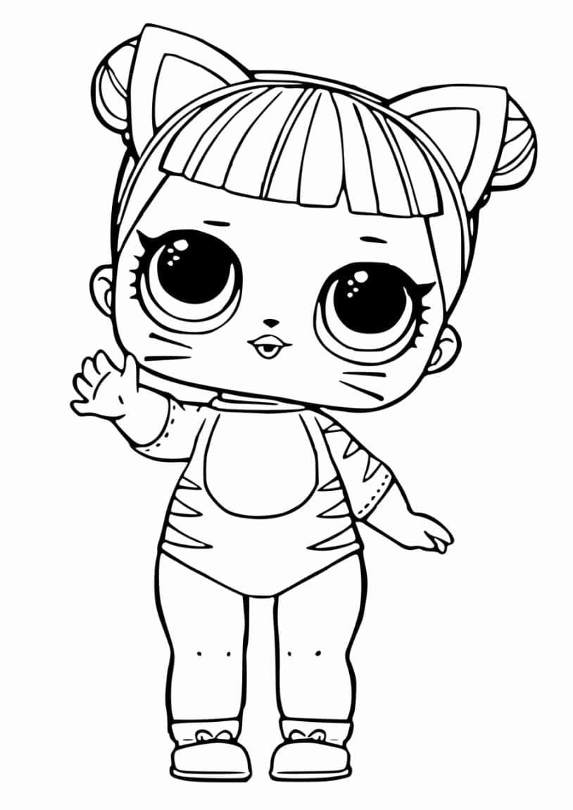 Free printable LOL Doll coloring page #176765 from Toys and Games collection