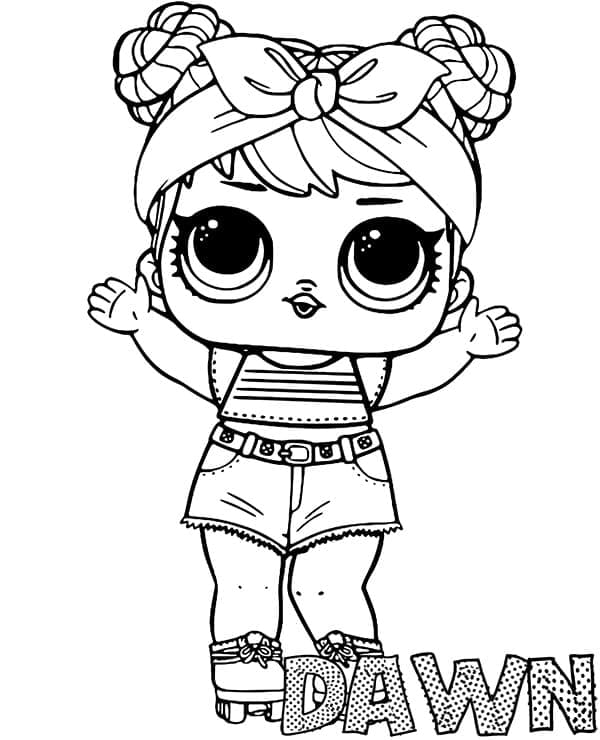 Free printable LOL Doll coloring page #176774 from Toys and Games collection