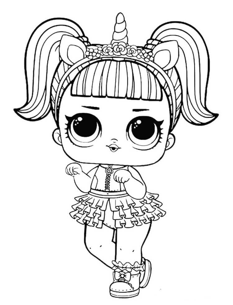 Free printable LOL Doll coloring page #176787 from Toys and Games collection