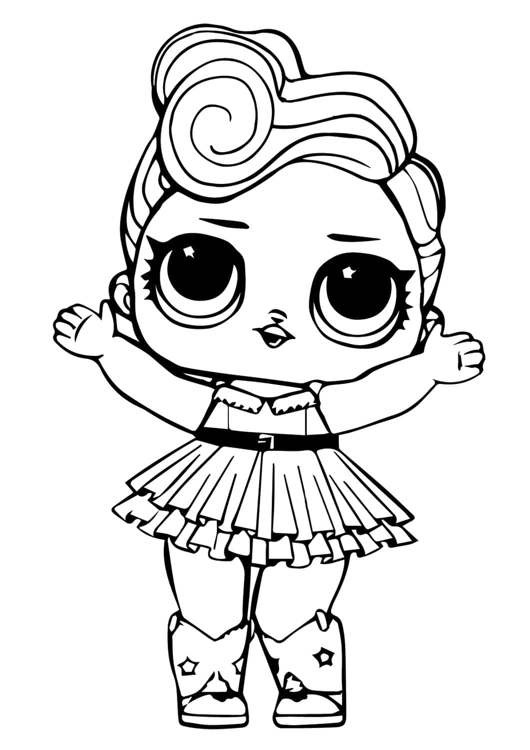 Free printable LOL Doll coloring page #176790 from Toys and Games collection
