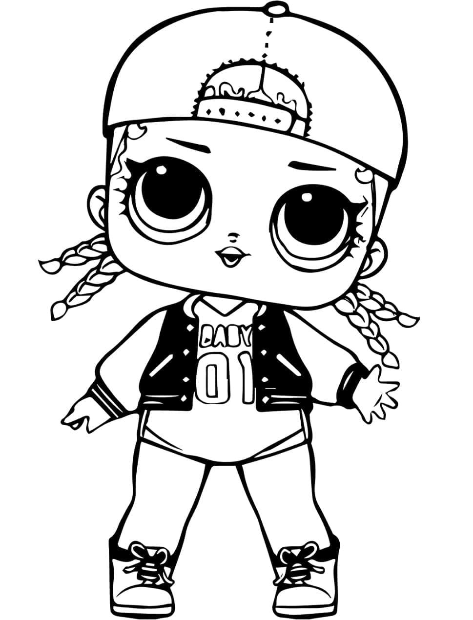 Free printable LOL Doll coloring page #176791 from Toys and Games collection