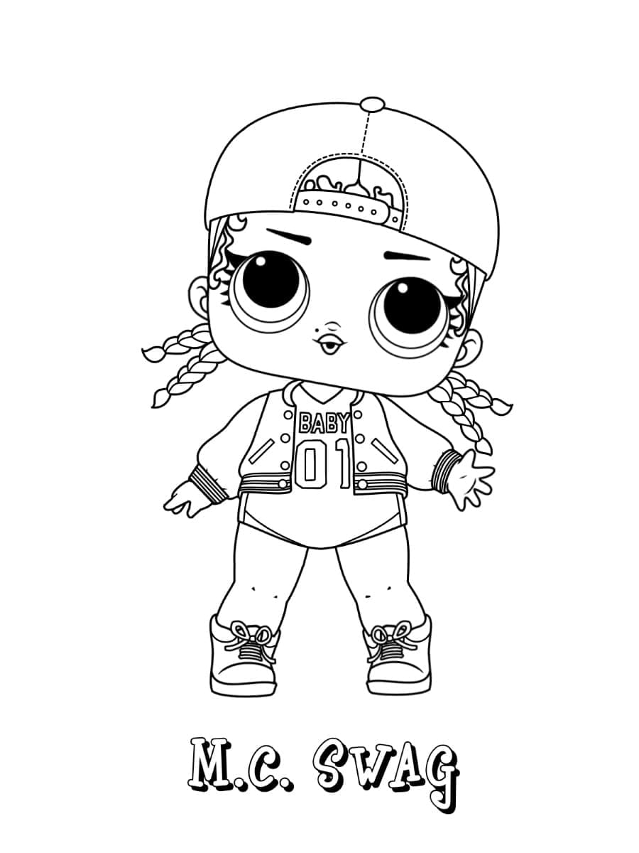 Free printable LOL Doll coloring page #176793 from Toys and Games collection