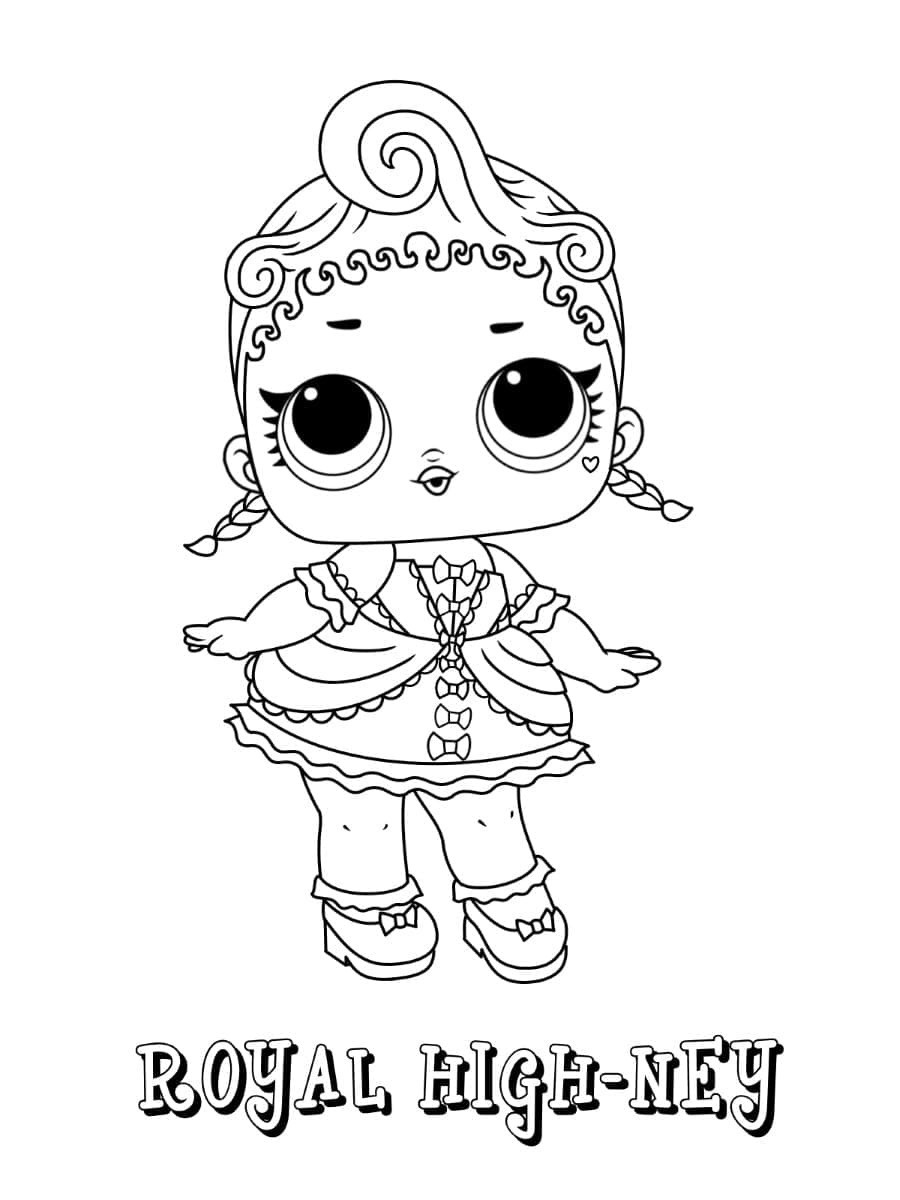 Free printable LOL Doll coloring page #176806 from Toys and Games collection