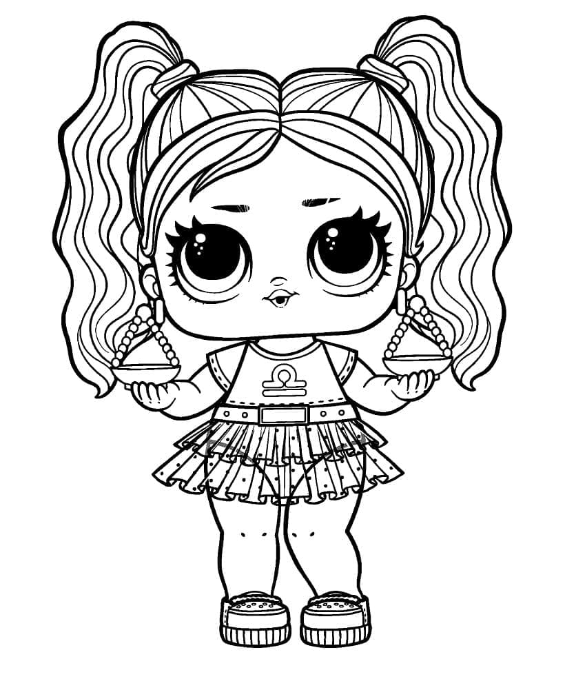 Free printable LOL Doll coloring page #176822 from Toys and Games collection