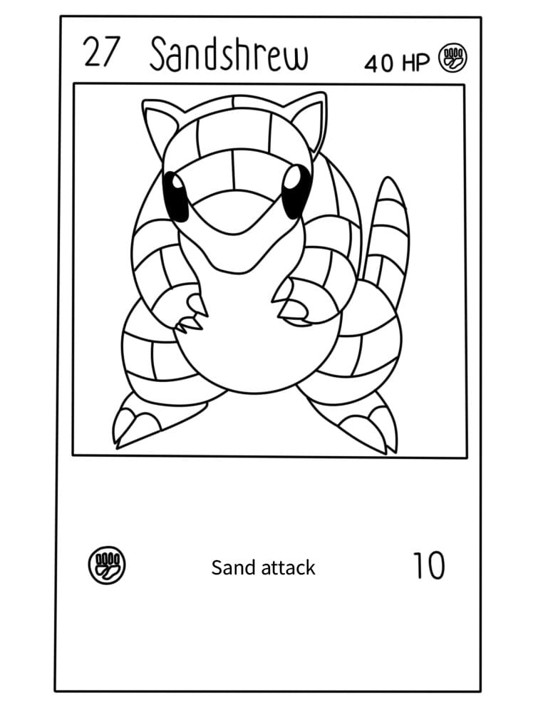 Free printable Pokemon Card coloring page #213893 from Toys and Games collection Free printable Pokemon Card coloring page #213893 from Toys and Games collection