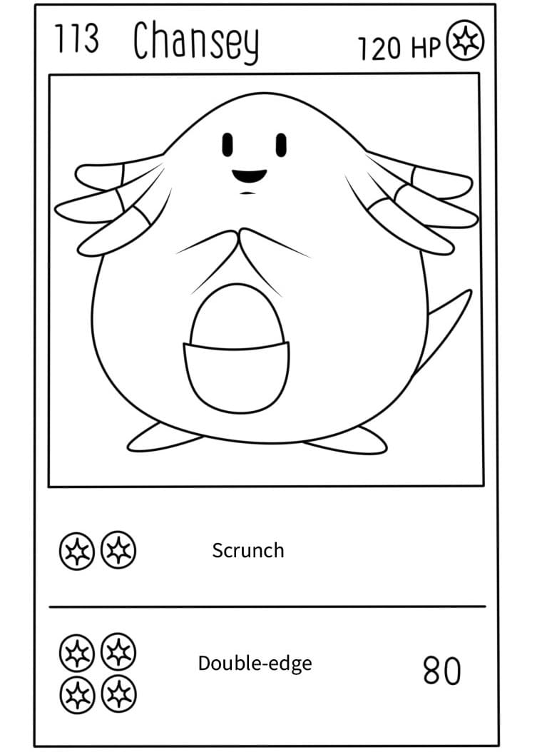 Free printable Pokemon Card coloring page #213898 from Toys and Games collection Free printable Pokemon Card coloring page #213898 from Toys and Games collection
