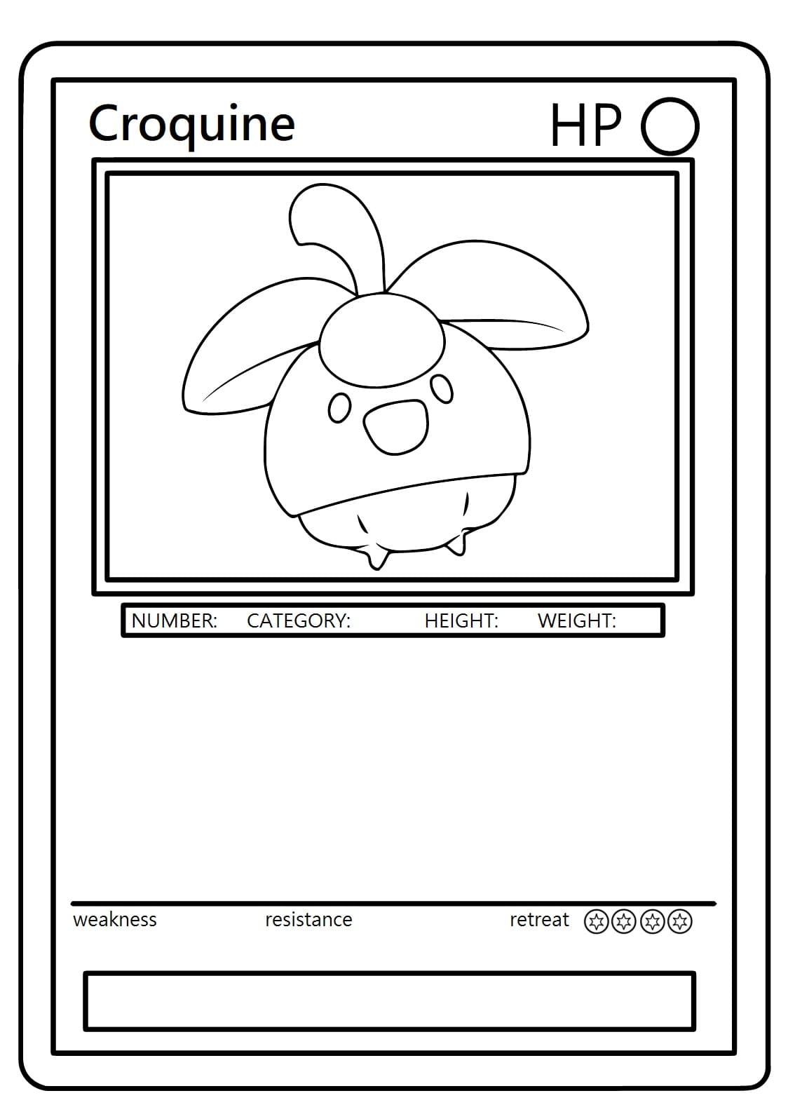 Free printable Pokemon Card coloring page #213908 from Toys and Games collection