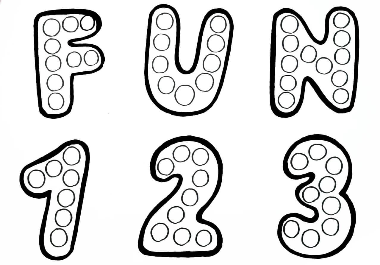 Free printable Pop It coloring page #200810 from Toys and Games collection