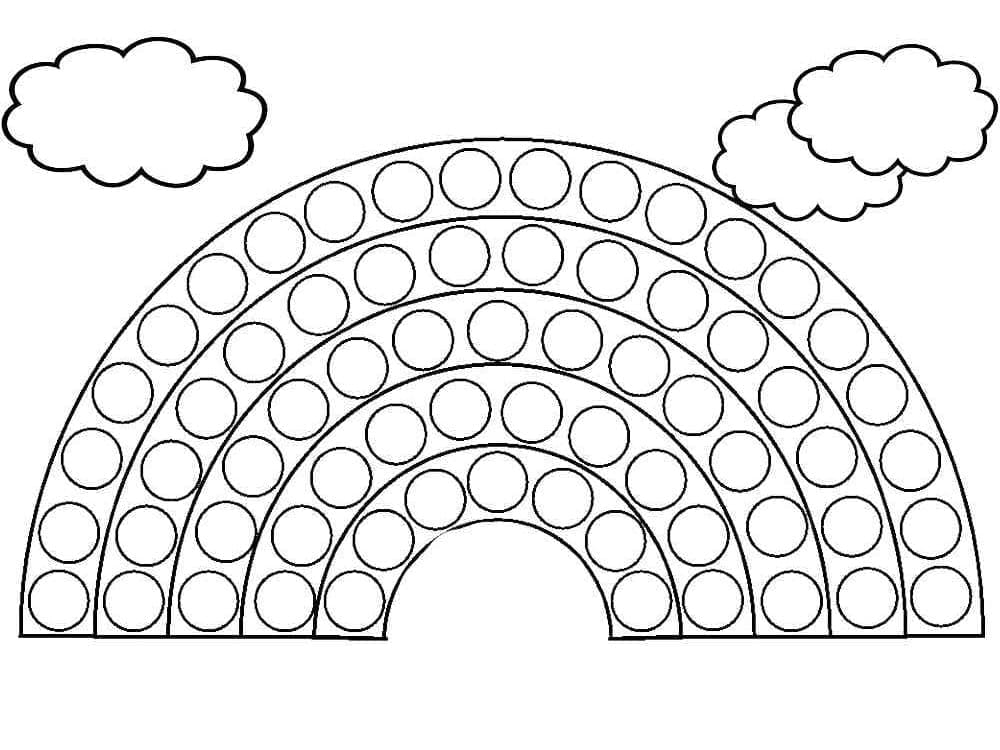 Free printable Pop It coloring page #200833 from Toys and Games collection