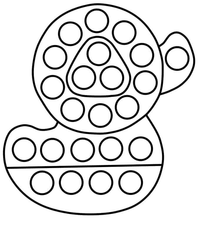 Free printable Pop It coloring page #200836 from Toys and Games collection